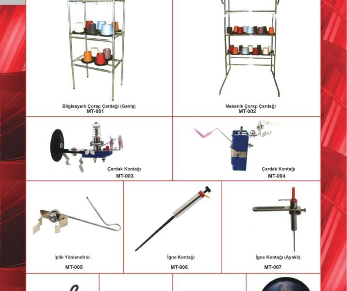 Çorap Makinası Çardağı Yedek Parçaları